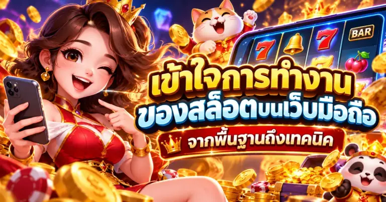 เข้าใจการทำงานของสล็อตบนเว็บมือถือ จากพื้นฐานถึงเทคนิค